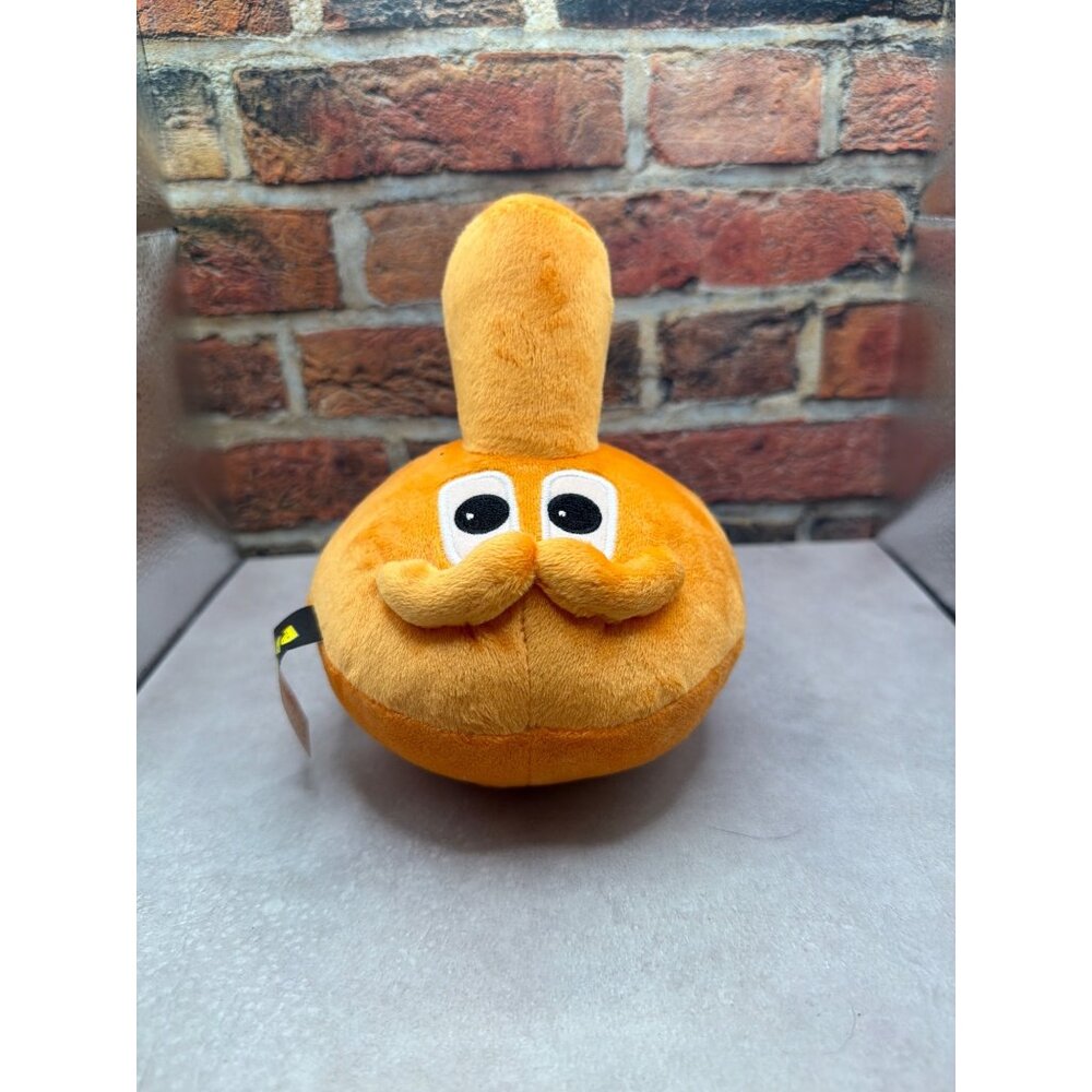 Pac-Man QBert Plush Toy 8" Orange Soft Stuffed Animal Retro Gamer Collectible - Picture 2 of 3